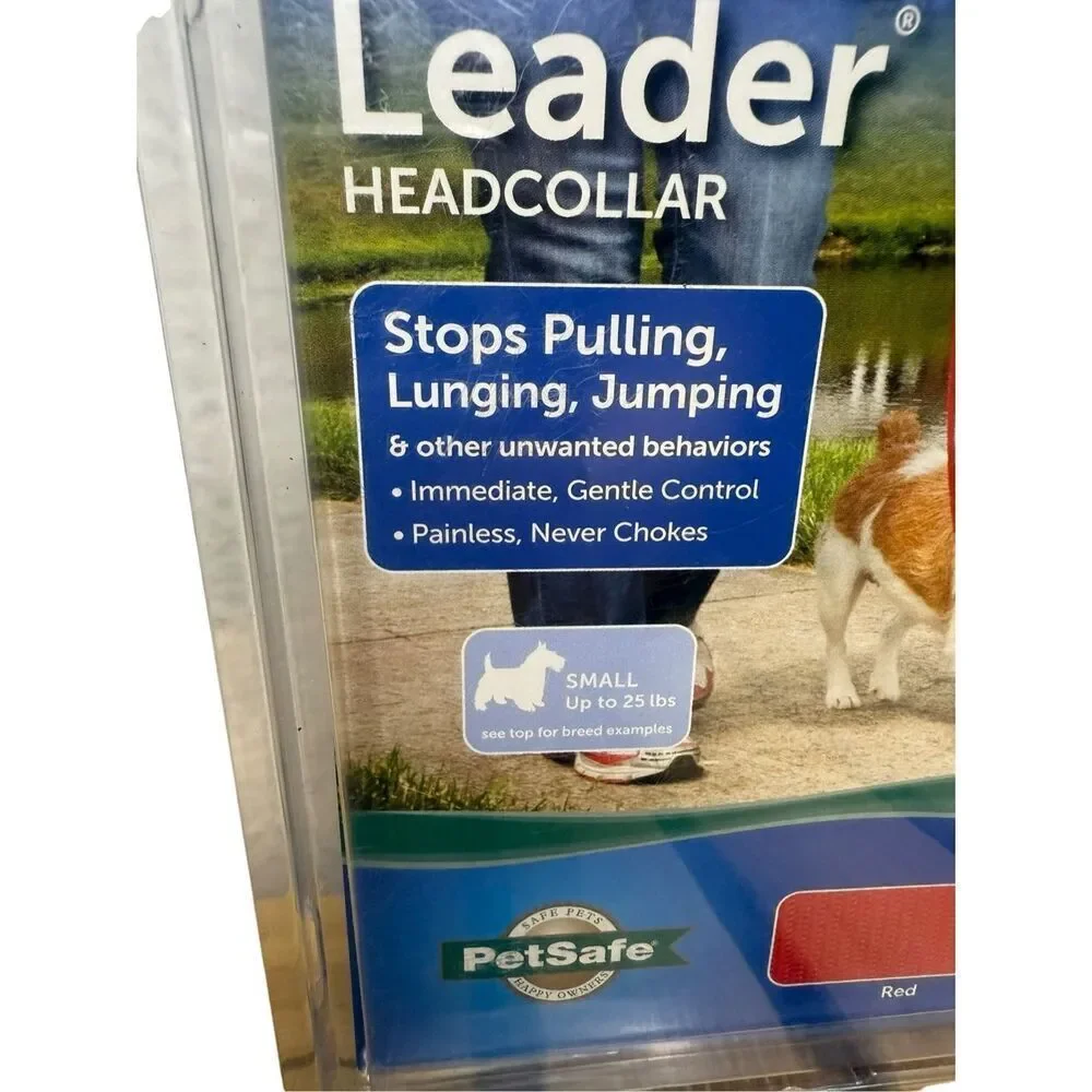 PetSafe Gentle Leader Headcollar Training No Pull Dog Collar‎ Size Small Red NEW